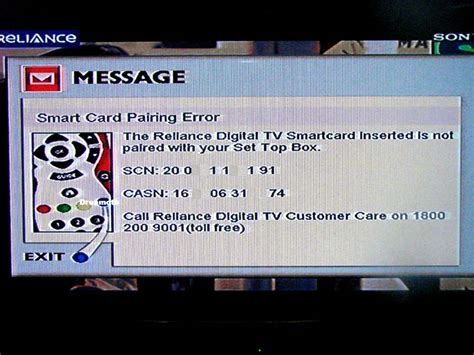 big tv smart card pairing error|RELIANCE BIG TV USER MANUAL Pdf Download .